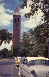 Cornell University - Library Clock Tower Ithaca, NY Postcard Postcard