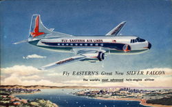 Eastern Air Lines Silver Falcon Postcard