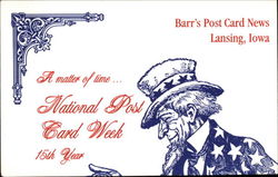 Barr's News, National Post Card Week Postcard