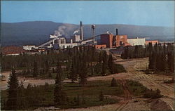 The Hinton Pulp Mill Alberta Canada Postcard Postcard