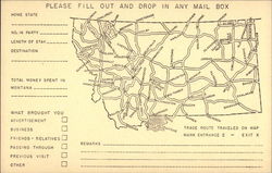 Please Fill Out and Drop in Any Mail Box Helena, MT Postcard Postcard