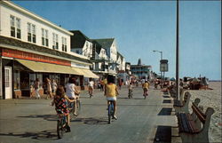 Bicycle Riding at Maryland's Famous Summer Resort Ocean City, MD Postcard Postcard