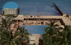 Surfside Plaza Hotel Postcard