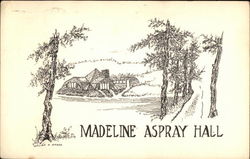 Madeline Aspray Hall Equinunk, PA Postcard Postcard