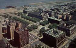 Aerial View of Cleveland Postcard