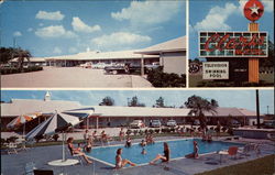 Clark's Motel & Restaurant Postcard