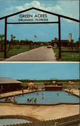 Green Acres Trailer Camp Postcard