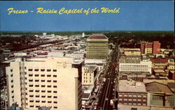 View of the Raisin Capital of the World Fresno, CA Postcard Postcard