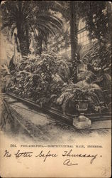 Horticultural Hall, Interior Postcard