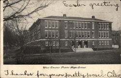 West Chester Public High School Pennsylvania Postcard Postcard