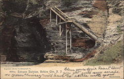 Entrance Staircase, Watkins Glen Postcard