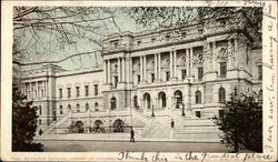 Entrance Pavilion, Library of Congress Postcard