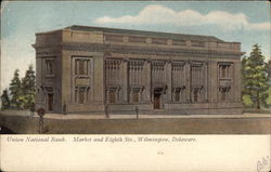 Union National Bank, Market and Eighth Streets Postcard