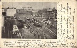 Dudley Street Elevated Station Postcard