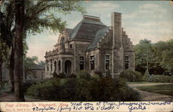 Fogg Library South Weymouth, MA Postcard Postcard