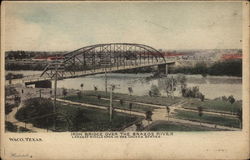 Iron Bridge over the Brazos River Postcard