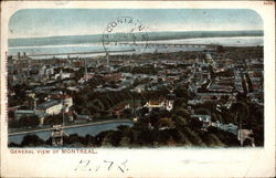 General View Montreal, QC Canada Quebec Postcard Postcard