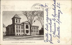 New Hampshire State Library Postcard