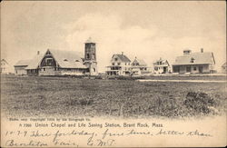 Union Chapel and Life Saving Station Postcard