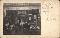 W. W. Mosher Drug Store Meriden, CT Postcard Postcard