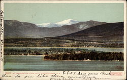 Mt. Washington from Lake Winnipesaukee New Hampshire Postcard Postcard