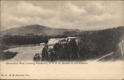 Connecticut River, Showing Mt. Gardner in the Distance Postcard