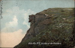 Old Man of the Mountain White Mountains, NH Postcard Postcard