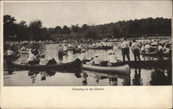 Canoeing on the Charles Postcard