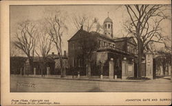 Johnston Gate and Surroundings Cambridge, MA Postcard Postcard