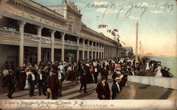 Tilyou's Boardwalk Rockaway Beach, NY Postcard Postcard