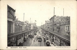 View of Street, Bowery Postcard