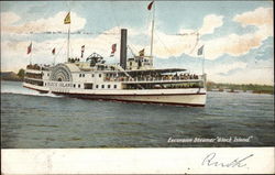 Excursion Steamer "Block Island" Steamers Postcard Postcard