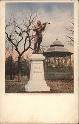 Ole Bull Monument Postcard