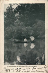 A Morning Row at Riverside Park Postcard