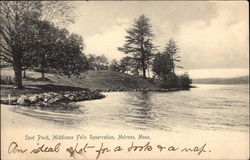 Spot Pond, MIddlesex Fells Reservation Postcard