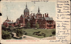 Johns Hopkins Hospital Baltimore, MD Postcard Postcard