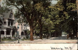 View of Main Street Elizabeth City, NC Postcard Postcard