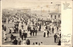 Boardwalk, Showing Arcade Postcard