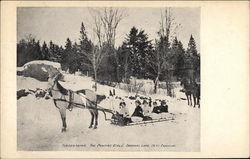 Tobogganing, The Pontiac Girls' Postcard