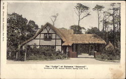 The "Lodge" at Entrance "Seawood" Spring Lake, NJ Postcard Postcard