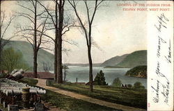 Looking up the Hudson from Trophy Point Postcard