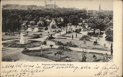 Panorama of Public Garden Boston, MA Postcard Postcard