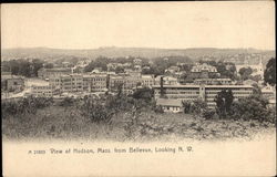 View of Hudson, Mass. from Bellevue, Looking NW Postcard