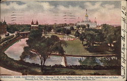 Bushnell Park Hartford, CT Postcard Postcard