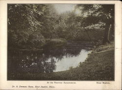 At the Newton Sanatorium Massachusetts Postcard Postcard