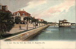 The Sea Wall, Bay Street Postcard