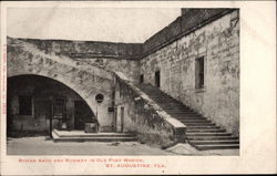 Roman Arch and Runway in Old Fort Marion St. Augustine, FL Postcard Postcard