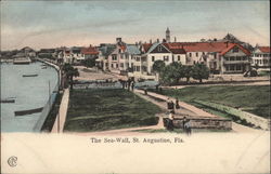 The Sea-Wall St. Augustine, FL Postcard Postcard