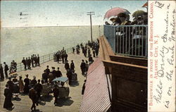 Boardwalk in front of the Brighton Casino Postcard