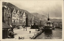 Bergen Tyskebryggen, Norway Postcard Postcard